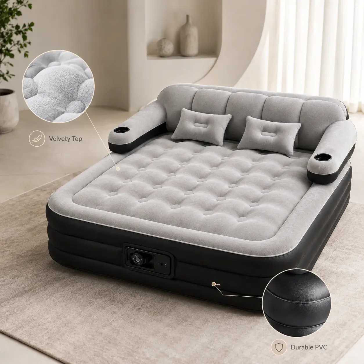 PVC reforzado LuxBed resistente a pinchazos