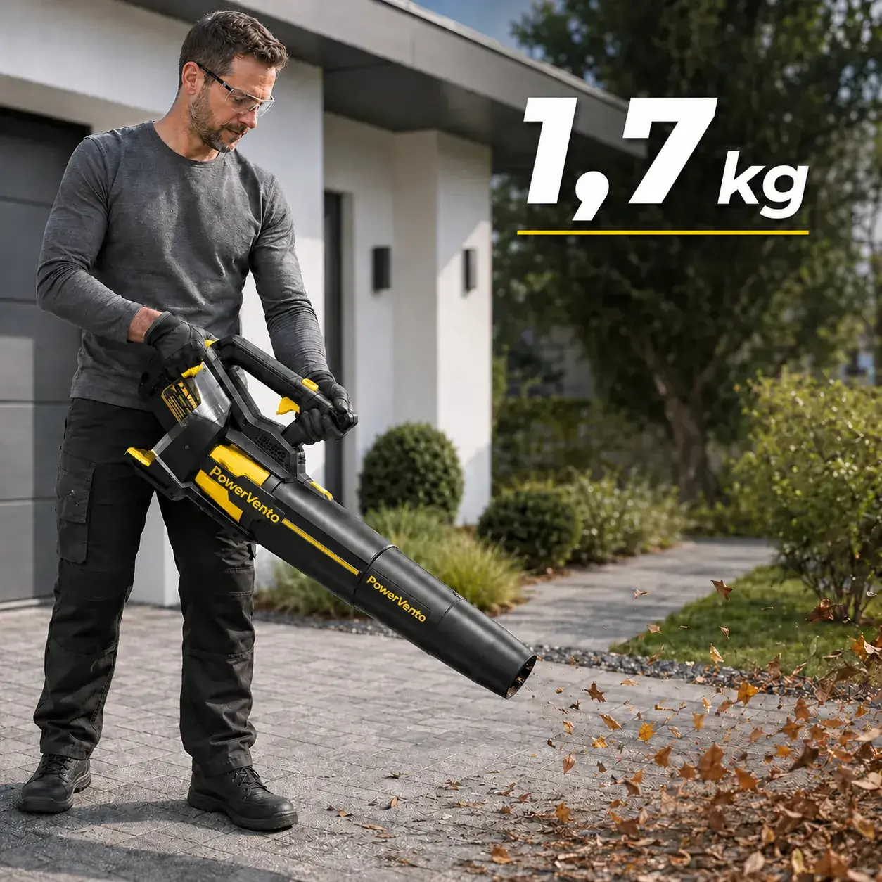 Lehký a ergonomický PowerVento při používání